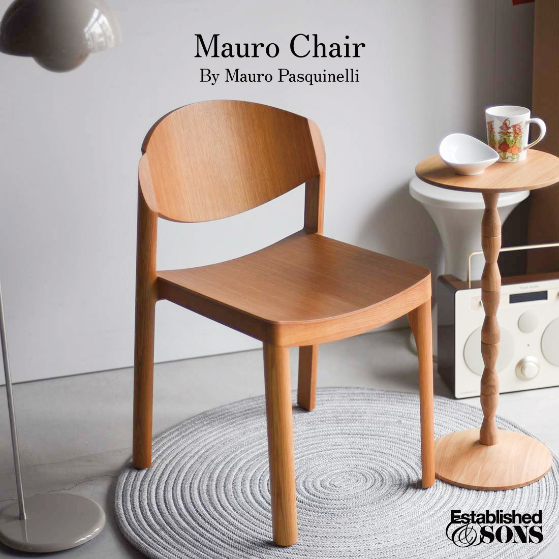 Established&Sons エスタブリッシュドアンドサンズ Mauro Chair マウロ チェア Mauro Pasquinelli マウロ・パスキネッリ 椅子 木製 ダイニング リビング