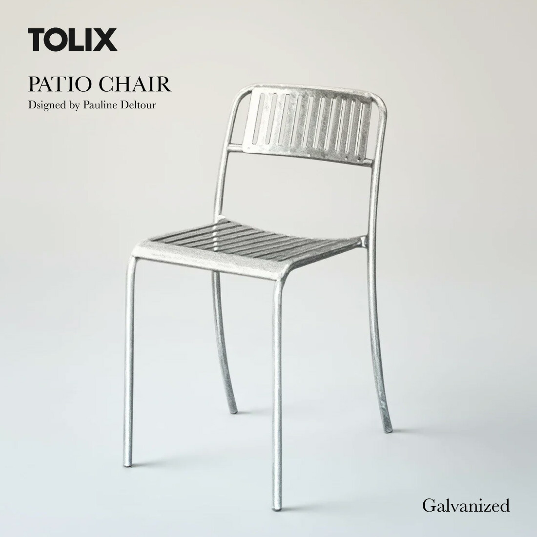 【店舗クーポン発行中】Tolix トリックス PATIO CHAIR パティオ チェア Galvanized 亜鉛メッキ Pauline Deltour ポーリーン デルトゥア 椅子 アウトドア ガーデン｜Shinwa Shop 店 60,440円