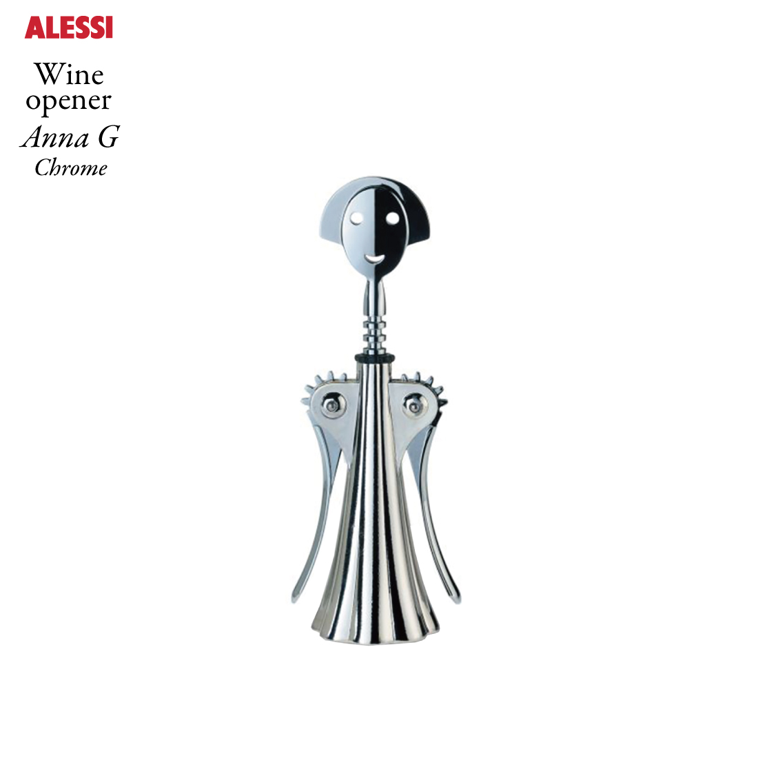 楽天市場】Alessi アレッシィ Wine opener Anna G Chrome ワイン