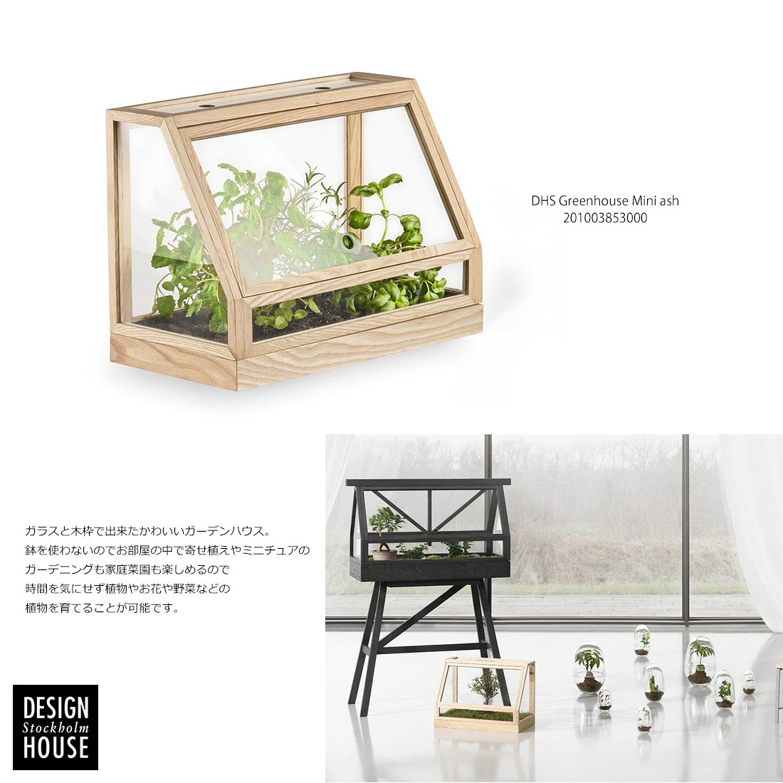 55 以上節約 楽天市場 Design House Stockholm The Greenhouse Mini グリーンハウス ミニ デザインハウスストックホルムガラス温室 植栽 ガーデニング ミニ菜園 北欧 Atelier2 栽培トレイ Worapong Manupipatpong Ada Chirakranont Shinwa Shop 楽天市場店