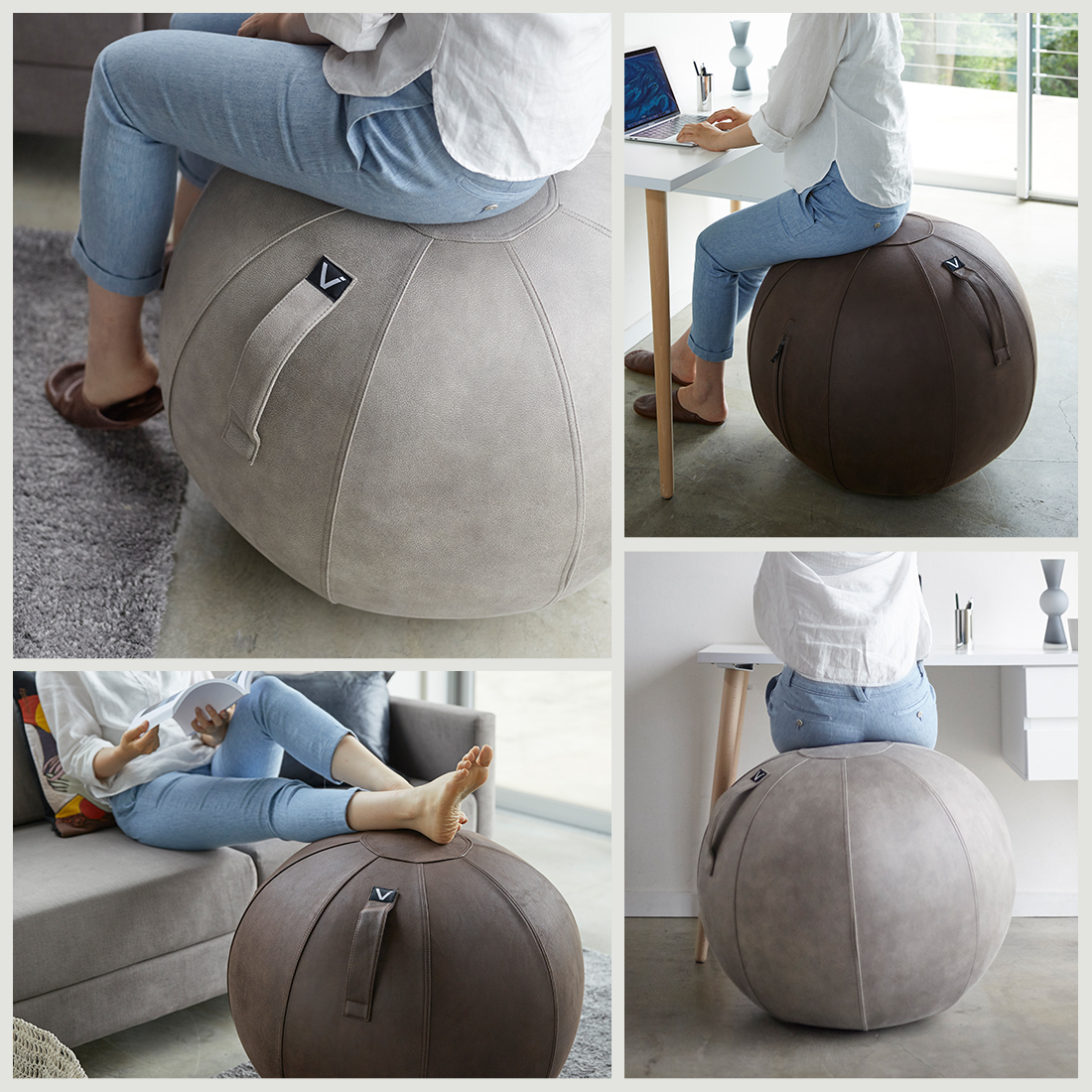 上質で快適 楽天市場 店舗クーポン発行中 Vivora ビボラ Sitting Ball Chairs Luno Leatherette シーティング ボール ルーノ レザーレット椅子 イス バランスボール クッション ポンプ付き Shinwa Shop 楽天市場店 現金特価 Www Entraide Ma