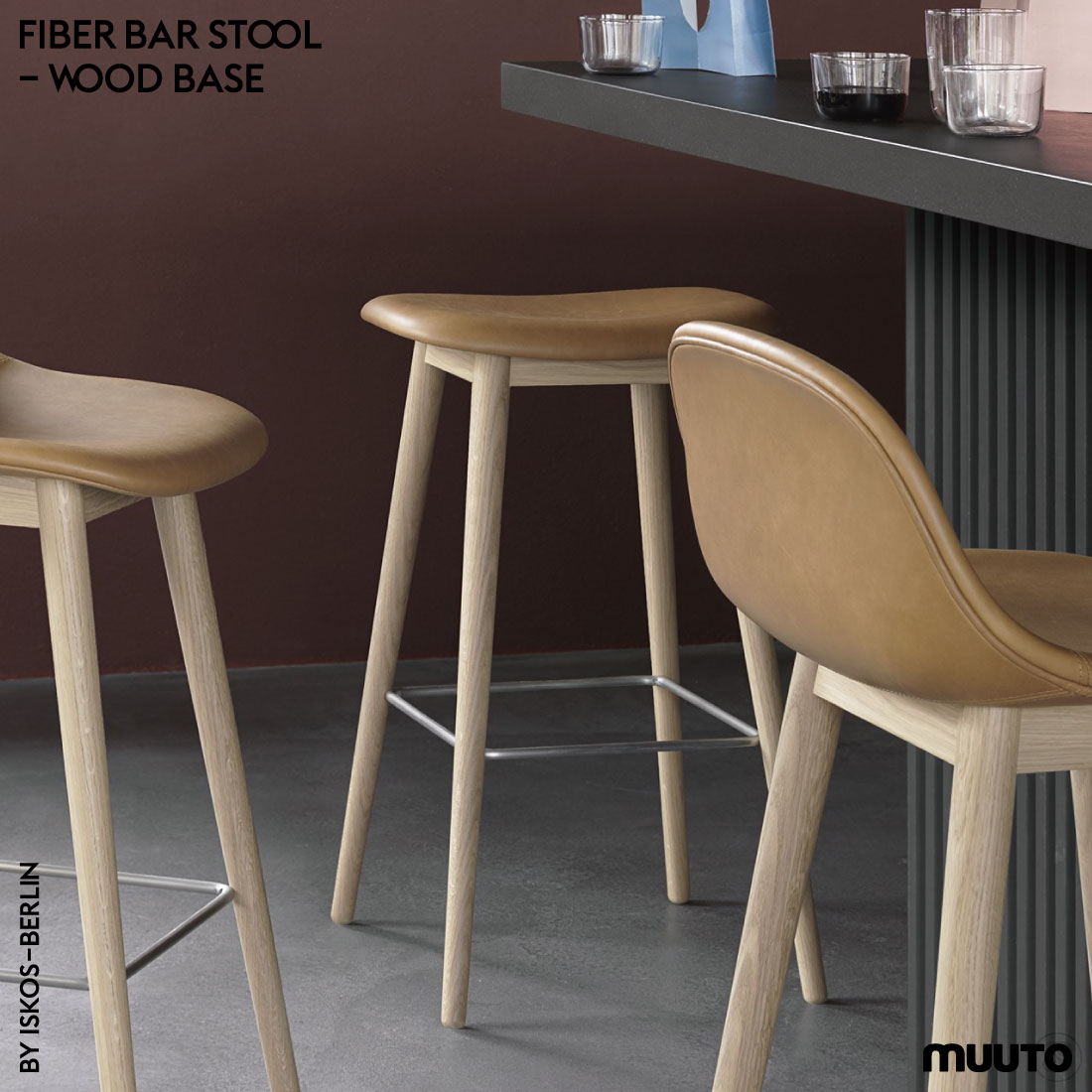 超特価激安 Muuto Fiber Bar Stool Woodbase Iskos Berlin ムート ファイバー バースツール ウッドベース イスコス ベルリン 人気定番 Wowsocialboost Com