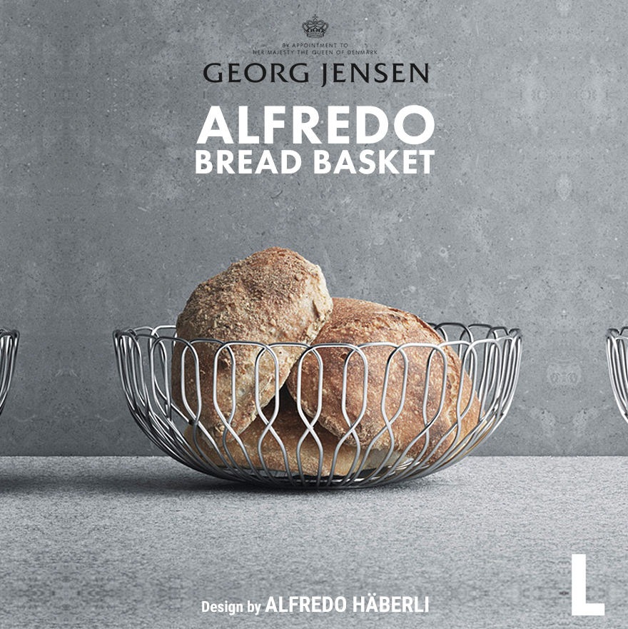 楽天市場】Georg Jensen / ジョージ ジェンセン Alfredo Bread Basket 