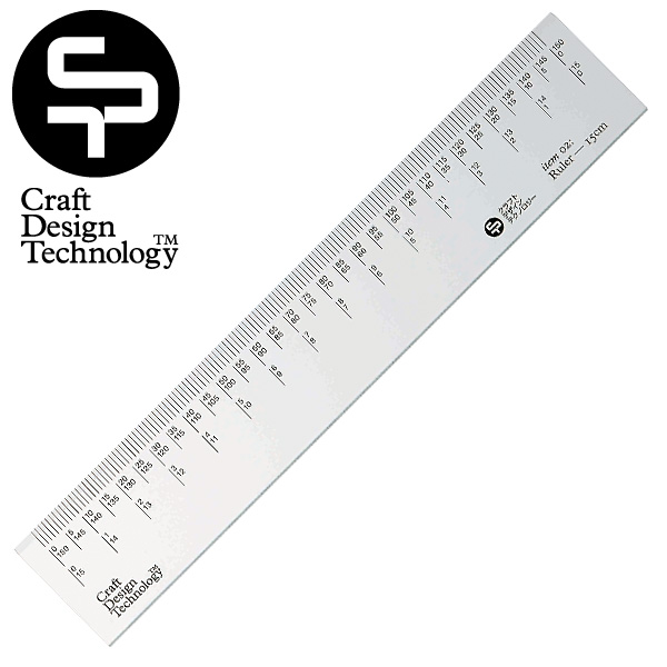 【楽天市場】CDT クラフトデザインテクノロジー アクリル定規15cm suph1-002bk：Shinwa Shop 楽天市場店