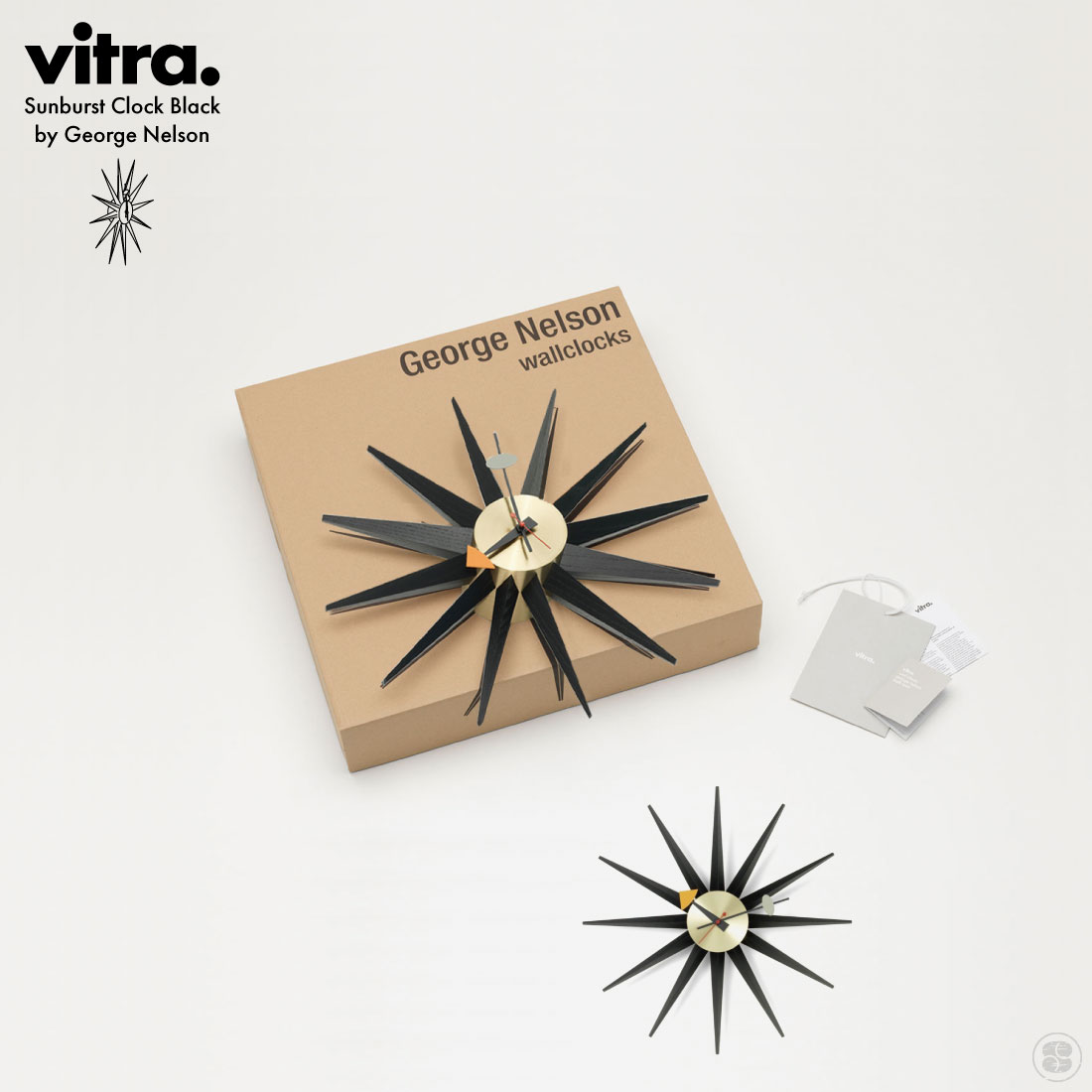 楽天市場】Vitra ヴィトラ Sunburst Clock George Nelson サン