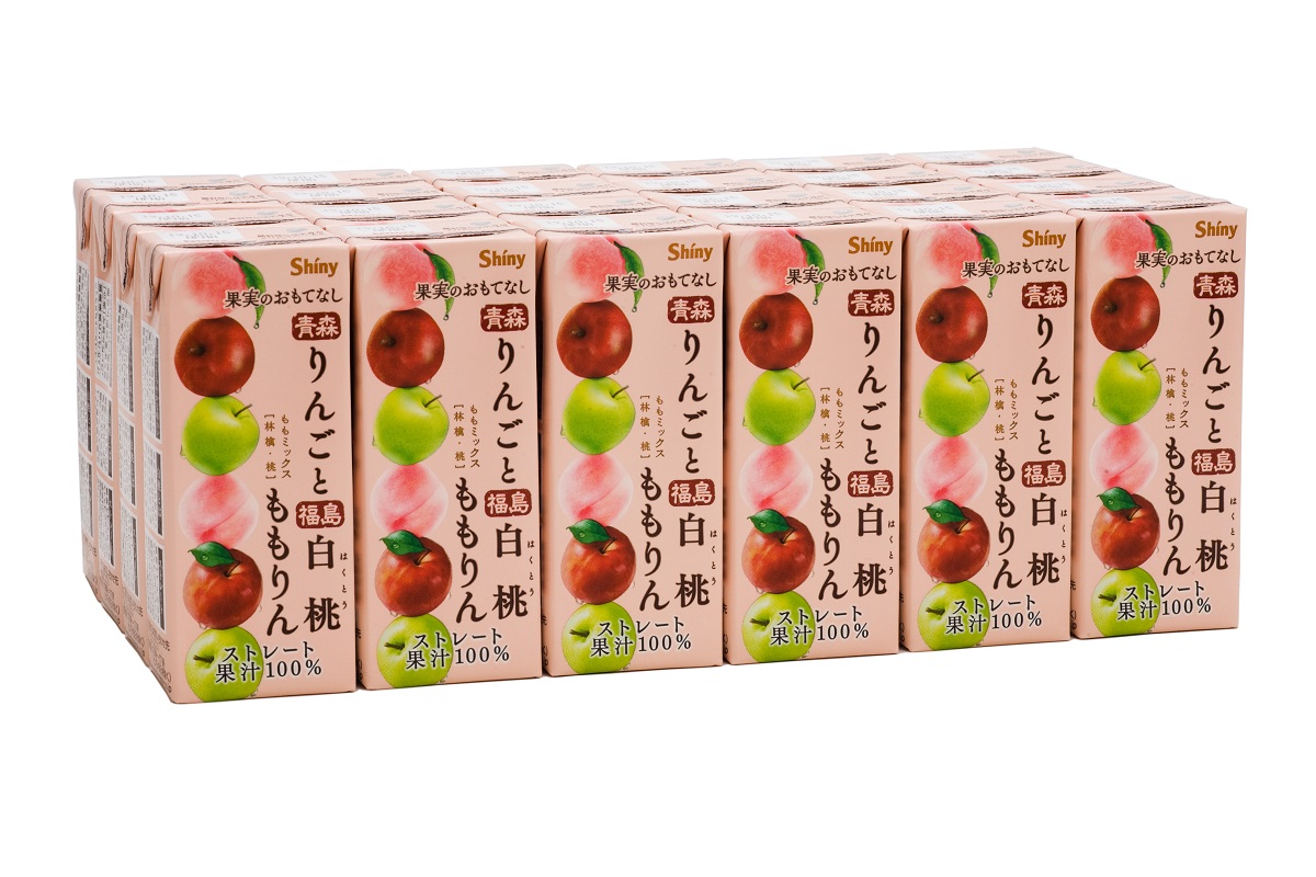 【楽天市場】シャイニー ミックスジュース ももりん 紙パック 200ml×24本：シャイニーアップル 楽天市場店