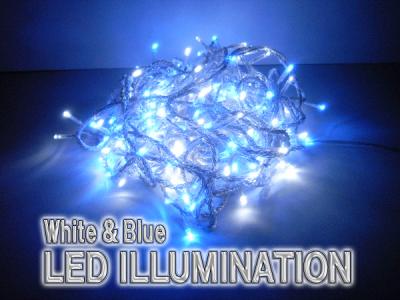 クリスマス電飾ブルー＆ホワイト2150cm　600球 imgrc0073281969.jpg