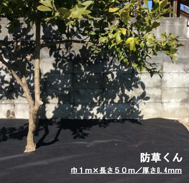 防草くん 防草居敷き １ｍ×５０ｍ お庭や通った跡の雑草押しとどめるにおすすめ