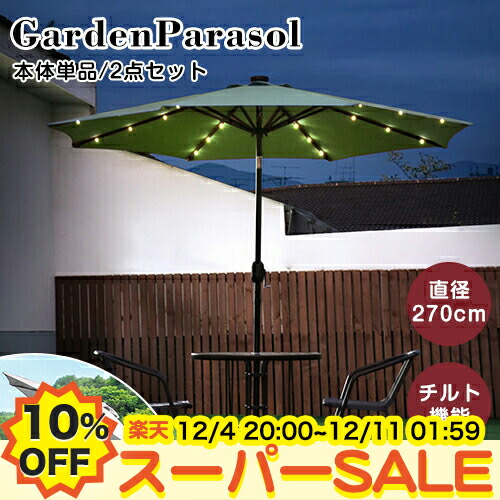 楽天市場】【送料無料】サンヴィラ 10フィート (3m) LEDライト付