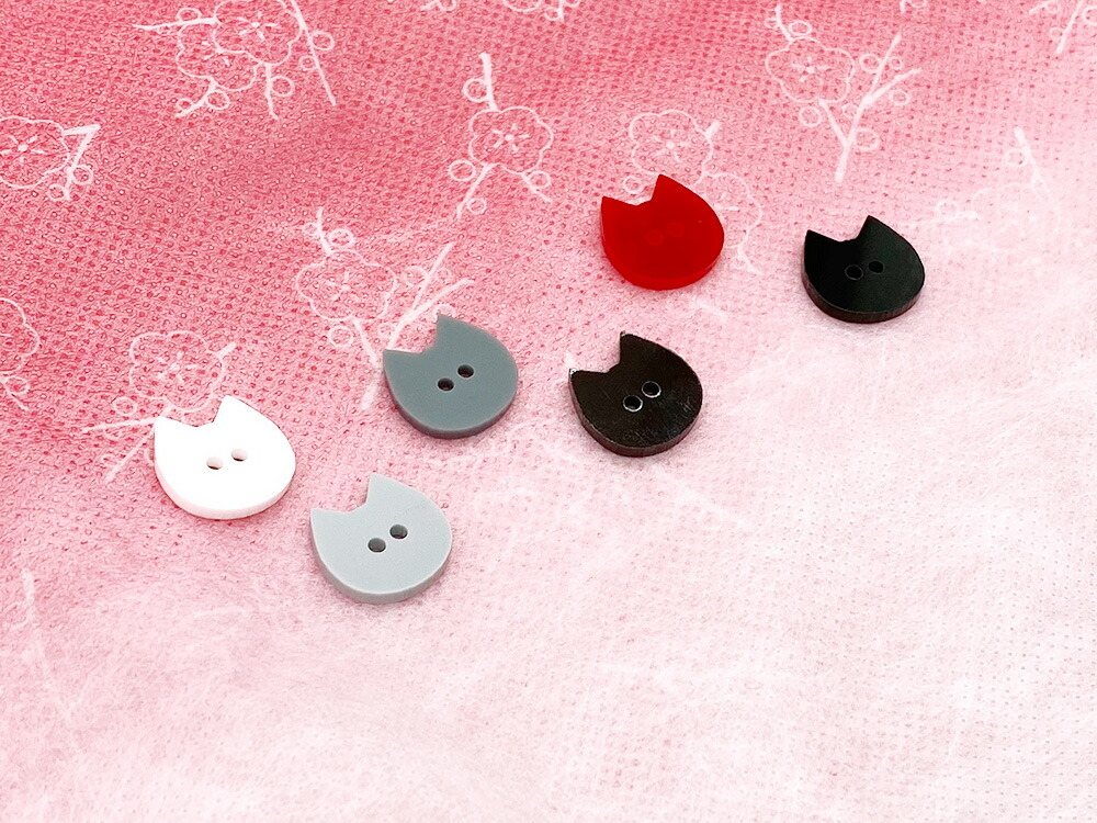 楽天市場】いろいろ猫 ボタン【8個セット】【ランダムねこちゃん