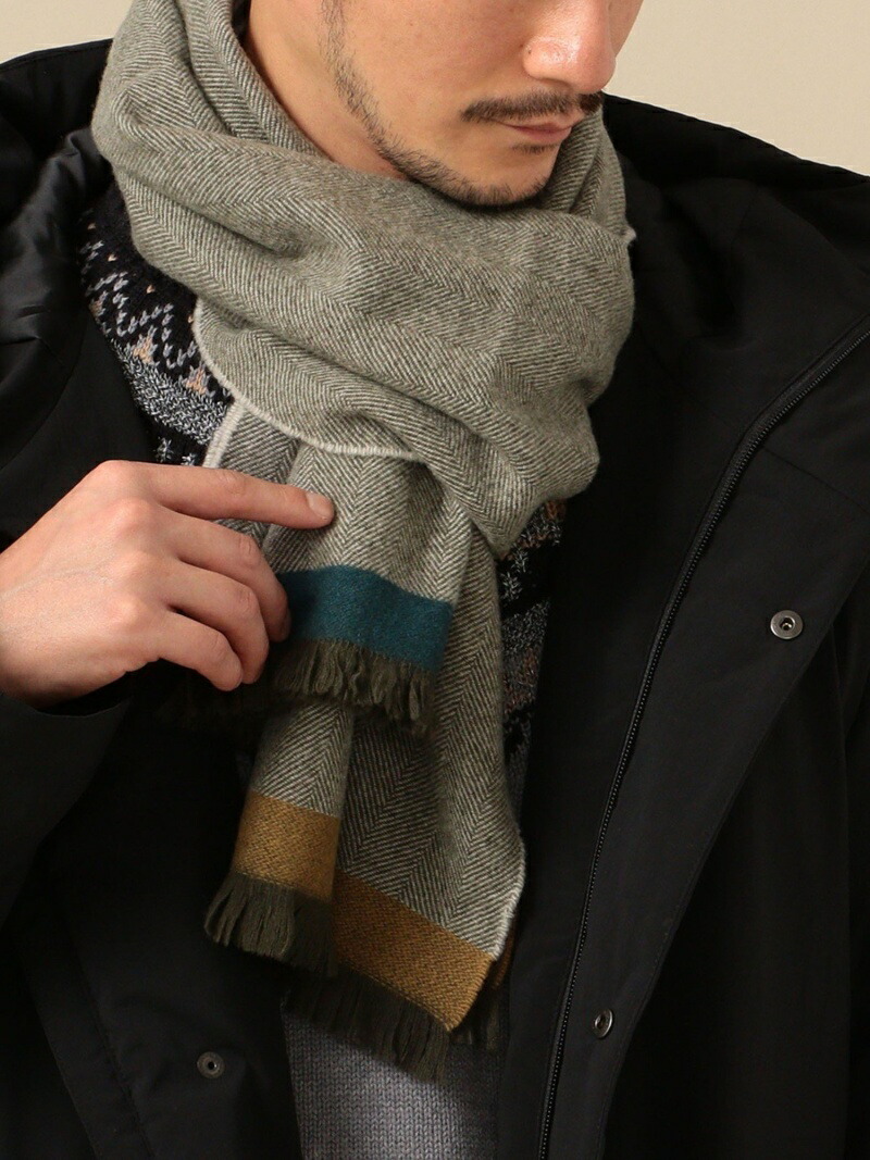 訳ありセール格安 Begg Phranc カシミア ラムウール ヘリンボーン マフラー Ships シップス ファッショングッズ マフラー スヌード カーキ ネイビー Rba E Rakuten Fashion 宅送 Www Nripost Com