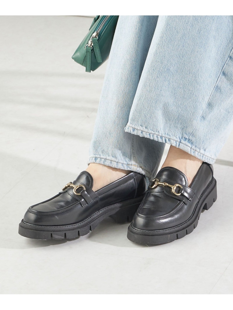 【SALE／50%OFF】CORSO ROMA: ビット ローファー SHIPS WOMEN シップス シューズ・靴 ブーツ ブラック【RBA_E】【送料無料】[ Fashion]