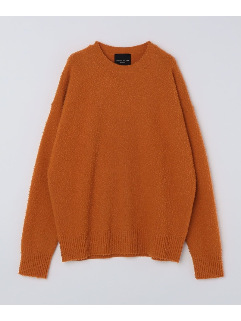 【SALE／40%OFF】roberto collina: CASENTINO CREW NECK SHIPS MEN シップス トップス ニット オレンジ ネイビー【RBA_E】【送料無料】[ Fashion]