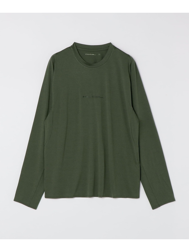 Portal: LATERAL PEAK LS T SHIPS MEN シップス トップス カットソー・Tシャツ グリーン ブラック【送料無料】[ Fashion]