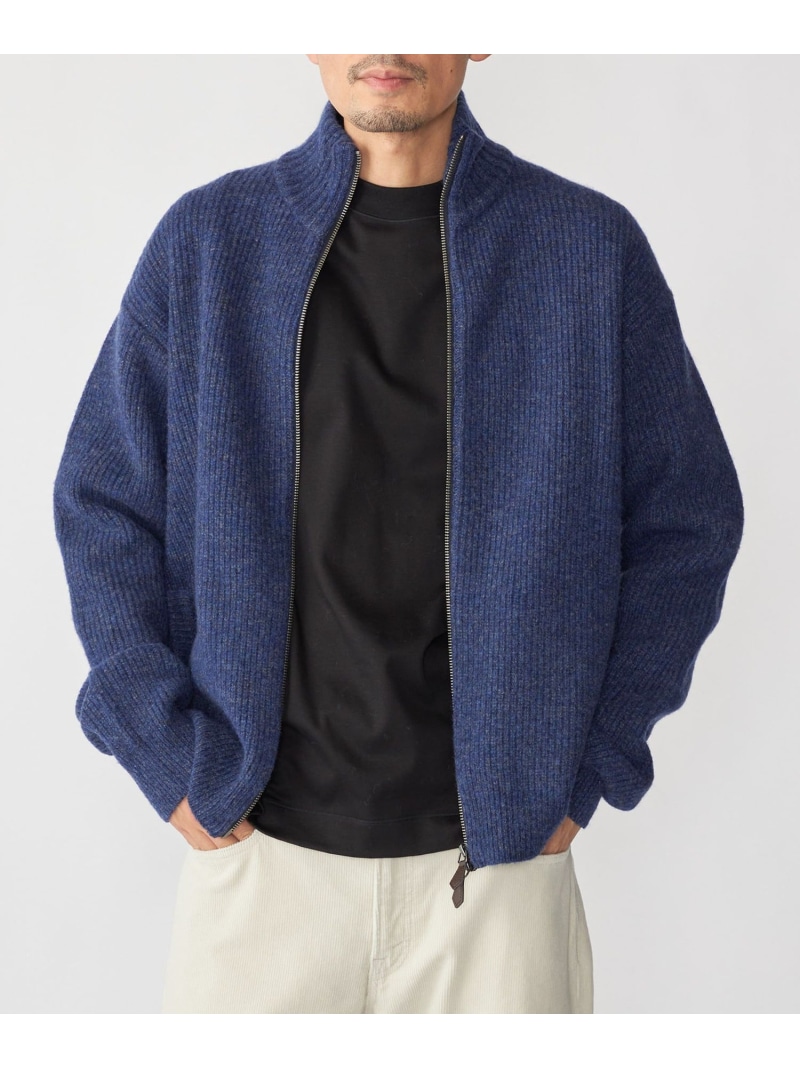 【SALE／30%OFF】SHIPS: ウール ドライバーズ ジップ カーディガン SHIPS MEN シップス トップス カーディガン ネイビー ブラック ブラウン【RBA_E】【送料無料】[ Fashion] 11,550円