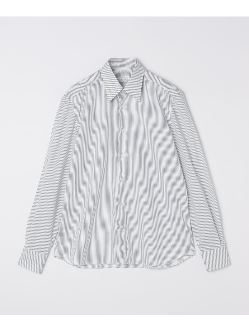 【SHIPS別注】Errico Formicola: DALIO ジャカード ストライプ シャツ SHIPS MEN シップス トップス シャツ・ブラウス ネイビー【送料無料】[ Fashion]｜SHIPS　シップス