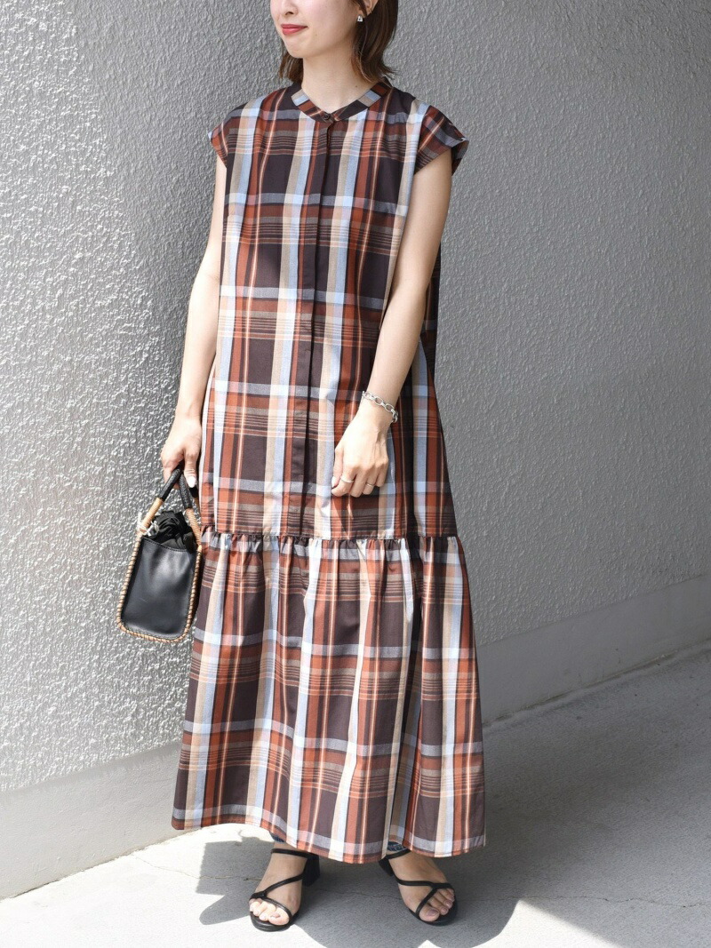 楽天市場 予約 Web限定 手洗い可能 ブロード切り替えワンピース Ships Women シップス ワンピース ロングワンピース マキシ ワンピース ブラウン ピンク ネイビー ブルー 先行予約 送料無料 Rakuten Fashion Ships シップス