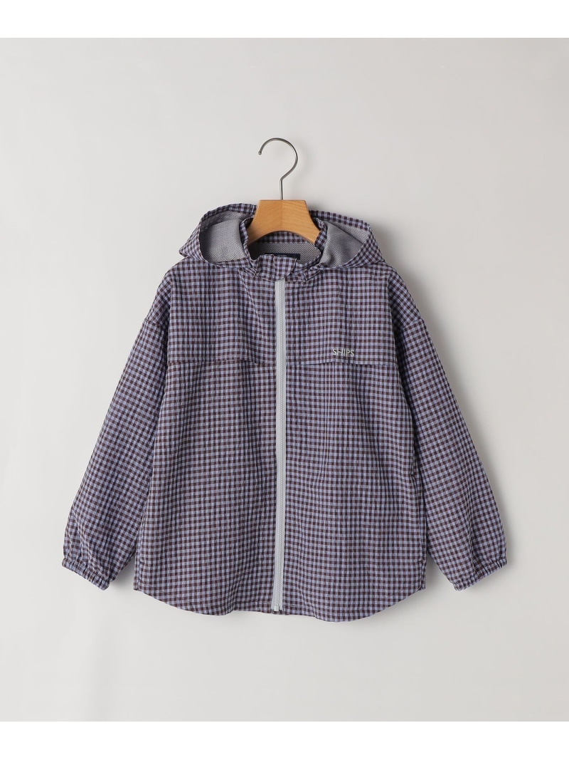 SHIPS KIDS:90糎 /＜UV取りすてる/吸水速乾＞素っ気ない触れ合う アノラック SHIPS KIDS シップス トップス パーカー・フーディー 赤銅色【貨物輸送無料】[ Fashion]