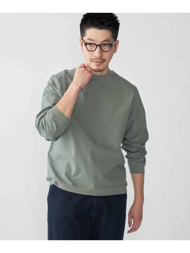 【SALE／30%OFF】SHIPS: コットン ホッパー ライト クルー プルオーバー SHIPS MEN シップス トップス カットソー・Tシャツ ホワイト ネイビー【RBA_E】【送料無料】[ Fashion]