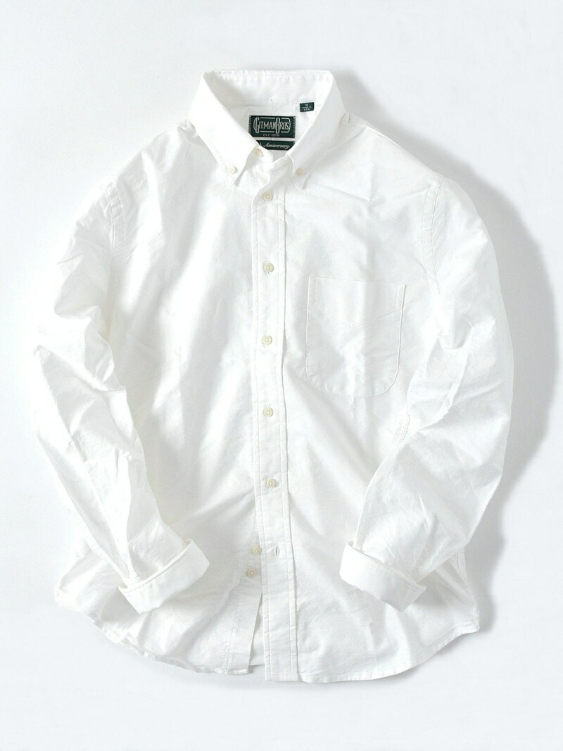 GITMAN VINTAGE: オックスフォード ボタンダウン シャツ SHIPS シップス トップス シャツ・ブラウス ブルー ホワイト【送料無料】[ Fashion]