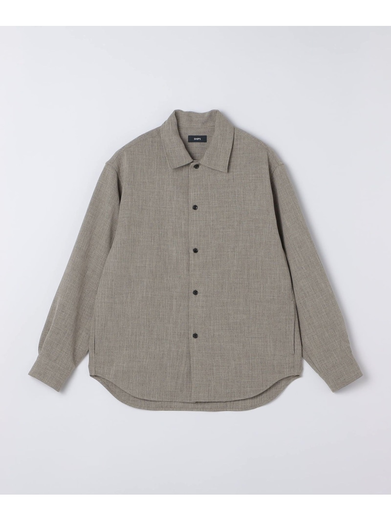 SHIPS: Comfy Line シャツ SHIPS MEN シップス トップス シャツ・ブラウス ベージュ ネイビー グレー【先行予約】*【送料無料】[ Fashion]｜SHIPS　シップス