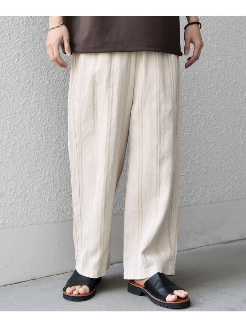 【SALE／30%OFF】SHIPS any: ＜洗濯機可能＞NOVELTEX リネン フリーサイズ リラックス イージー パンツ◇ SHIPS any シップス パンツ その他のパンツ ベージュ ブラック【RBA_E】【送料無料】[ Fashion]｜SHIPS　シップス