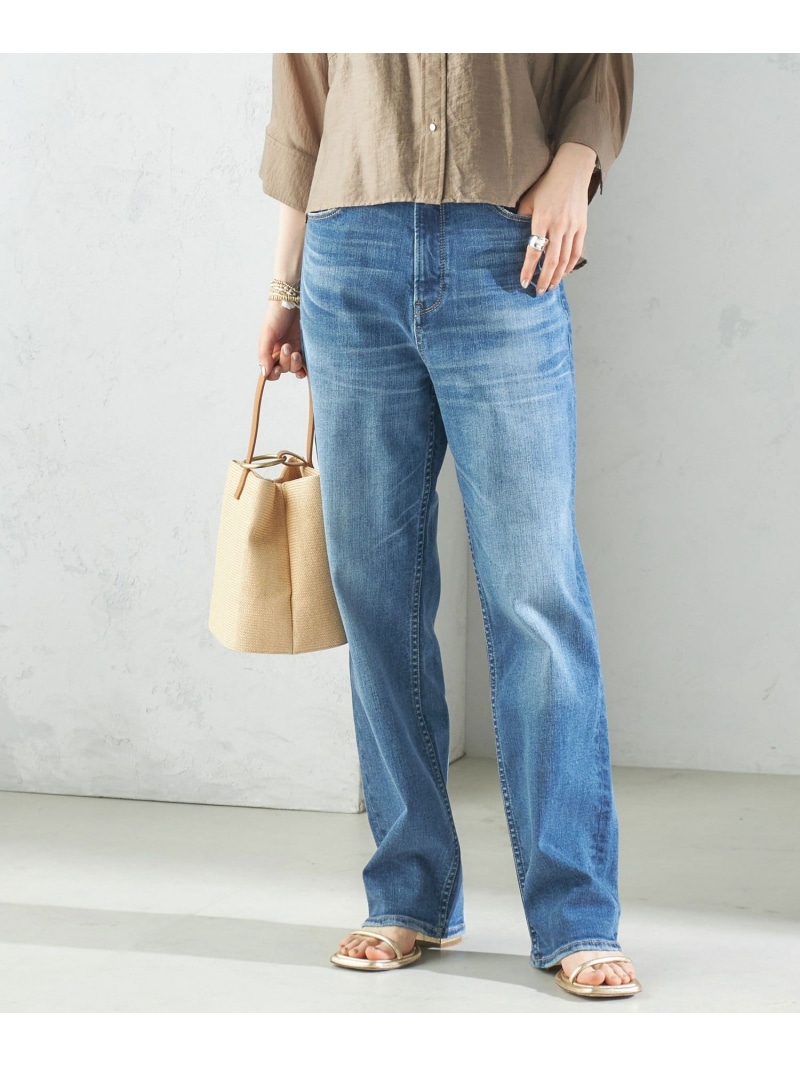 【SALE／30%OFF】＜洗い濯ぎ機能力のある＞伸ばすこと 引っ切りない ジーンズ ズボン下 SHIPS WOMEN シップス ズボン下 デニム・ジーンズズボン下 青碧【RBA_E】【貨物輸送無料】[ Fashion]