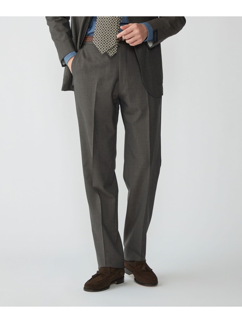 【SALE／50%OFF】【SHIPS別注】Errico Formicola: ウール トロピカル スラックス SHIPS MEN シップス パンツ スラックス・ドレスパンツ ブラウン【RBA_E】【送料無料】[ Fashion]