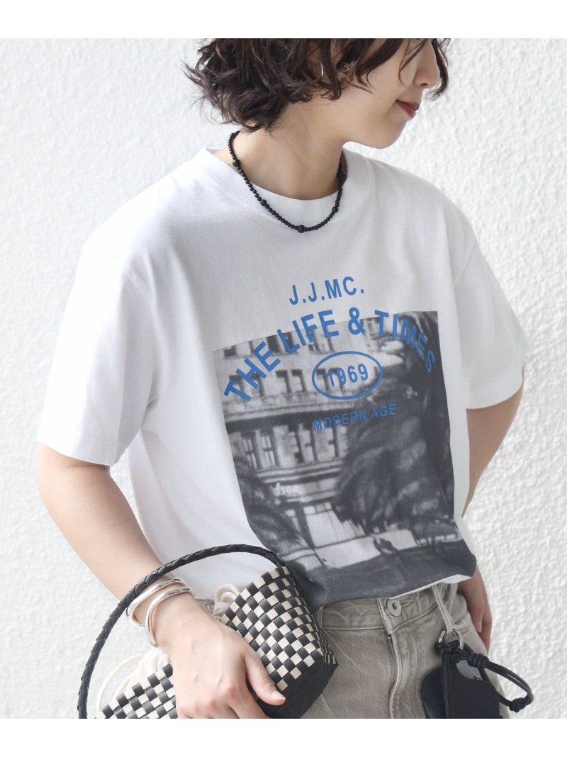 J.J.MERCER:刷り上げるTEE SHIPS WOMEN シップス トップス カットソー・プルオーバー 白いこと【貨物輸送無料】[ Fashion]