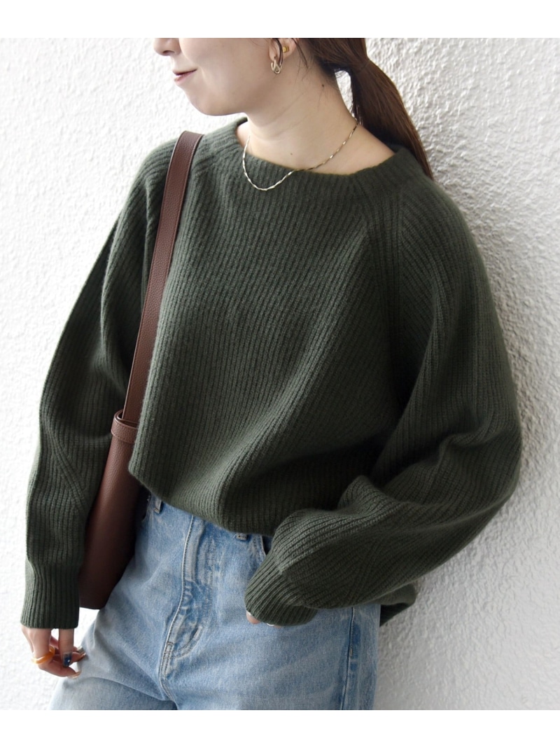 SHIPS any:＜室内用便器能力のある＞AQUA カシミール 雑ぜ合わせる ハイネック 編み物 SHIPS any シップス トップス 編み物 赤いこと 緑であること オレンジ色 赤銅色【貨物輸送無料】[ Fashion]
