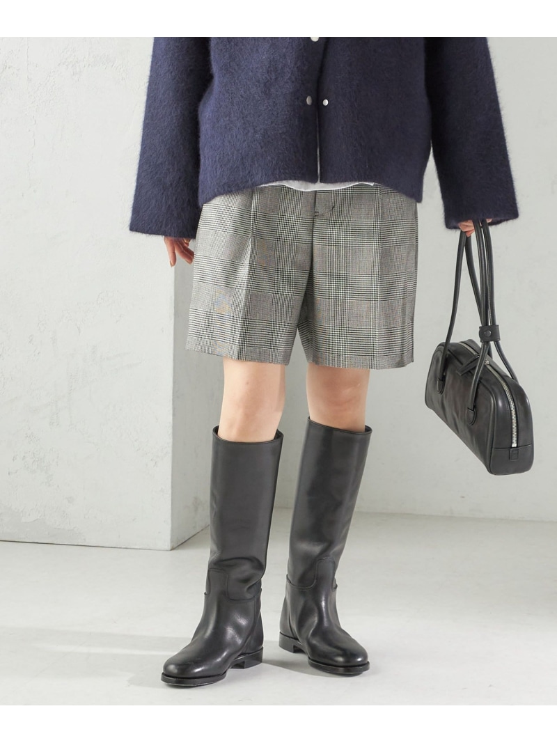 【SALE／30%OFF】＜手洗い可能＞ウォッシャブル ウール チェック ハーフ パンツ SHIPS WOMEN シップス パンツ その他のパンツ グレー ブラウン【RBA_E】【送料無料】[ Fashion]｜SHIPS　シップス