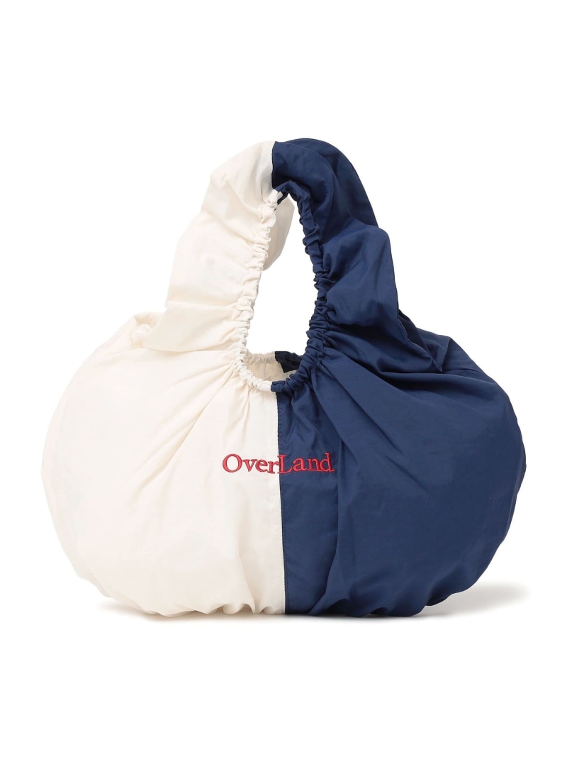 OVER LAND: ラウンド ギャザー バッグ SHIPS any シップス バッグ ハンドバッグ ブラック ピンク ホワイト【送料無料】[ Fashion]