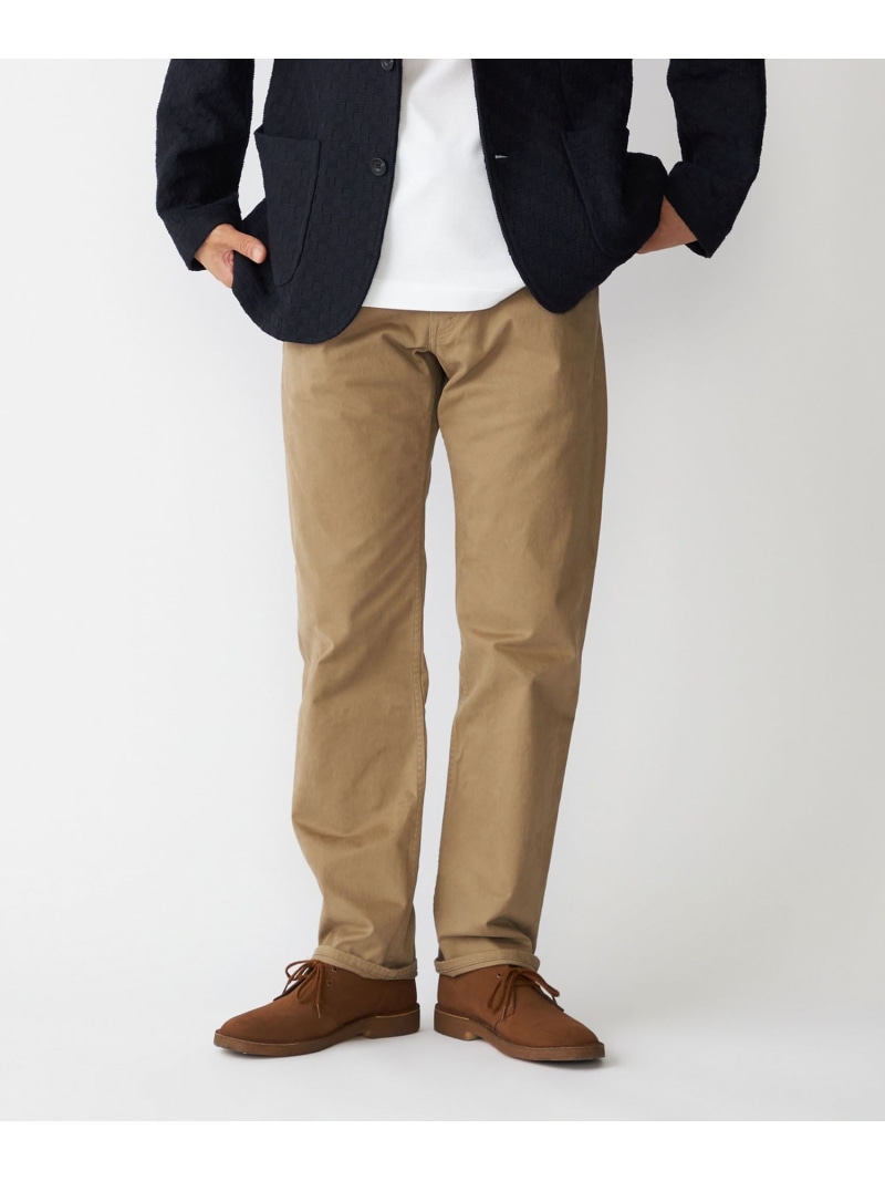 【SALE／50%OFF】SHIPS: サテン ストレッチ ピーチ 5ポケット パンツ SHIPS MEN シップス パンツ その他のパンツ カーキグリーン ブラウン ネイビー【RBA_E】【送料無料】[ Fashion]