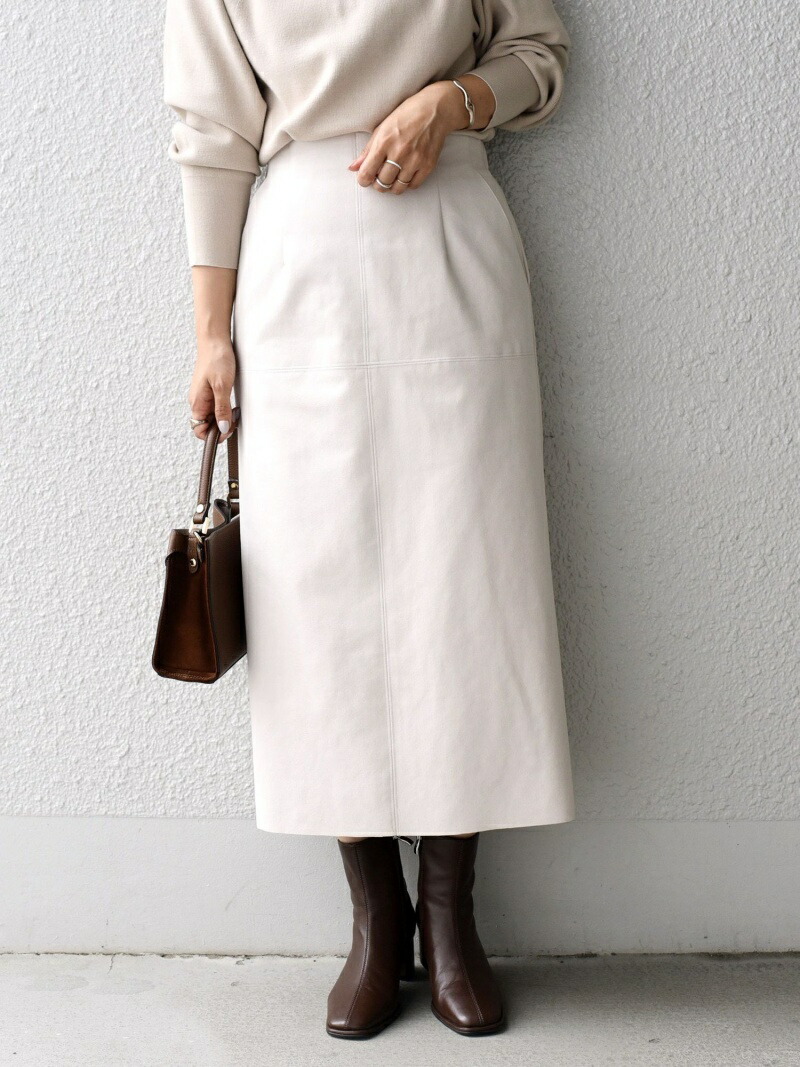 手洗い可能 フェイクスエードタイトスカート Women シップス スカート Ships