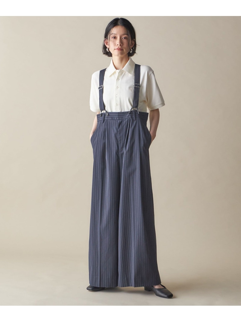 【SALE／50%OFF】SHIPS NINE CASE:＜手洗い可能＞サスペンダー パンツ SHIPS WOMEN シップス パンツ その他のパンツ ネイビー【RBA_E】【送料無料】[ Fashion]