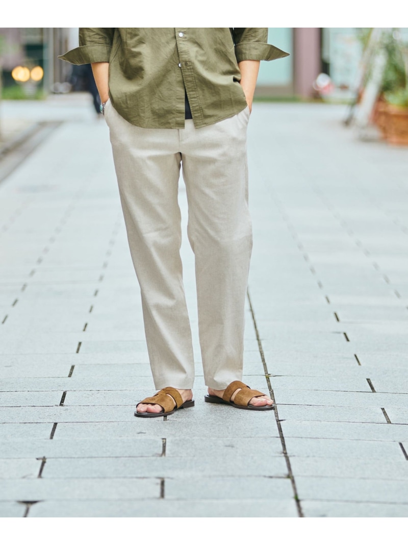 SHIPS: リネン イージー パンツ SHIPS MEN シップス パンツ その他のパンツ ブラック カーキグリーン グリーン ベージュ グレー ネイビー【送料無料】[ Fashion]｜SHIPS　シップス