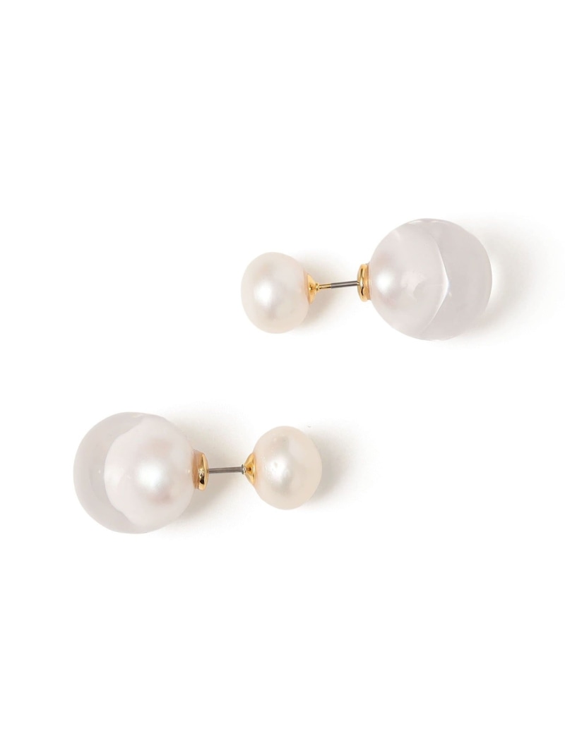 2WAY 封入 パール ピアス SHIPS WOMEN シップス アクセサリー・腕時計 ピアス ゴールド【送料無料】[ Fashion]