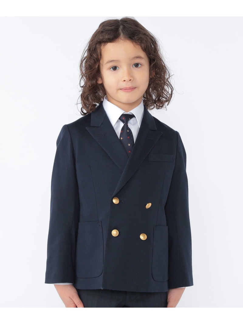 SHIPS KIDS:110~130糎 /お祝い ポンチ絵 ダブル名取り草 上衣 SHIPS KIDS シップス 背広・フォーマル 背広上衣 米国海軍【貨物輸送無料】[ Fashion]