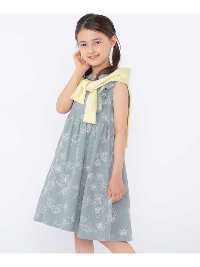 SHIPS KIDS:100~130糎 /刺しゅう 衣装 SHIPS KIDS シップス 衣装・お召しもの 衣装 白いこと【貨物輸送無料】[ Fashion] キッズファッション-キッズ・ベビー・マタニティ-ワンピース