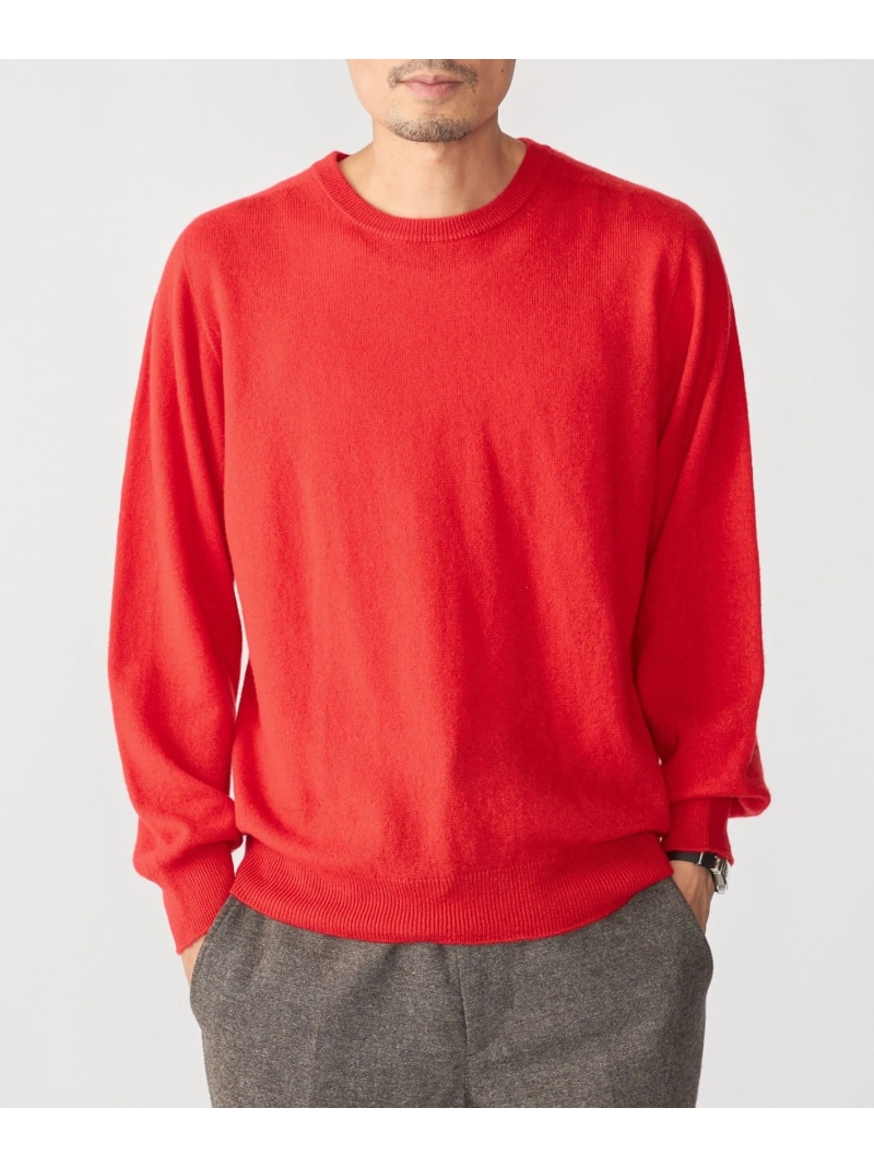 【SALE／30%OFF】SHIPS: ＜手洗い可能＞12ゲージ ホールガーメント カシミヤ クルーネック SHIPS MEN シップス トップス ニット ブラック レッド パープル【RBA_E】【送料無料】[ Fashion]｜SHIPS　シップス