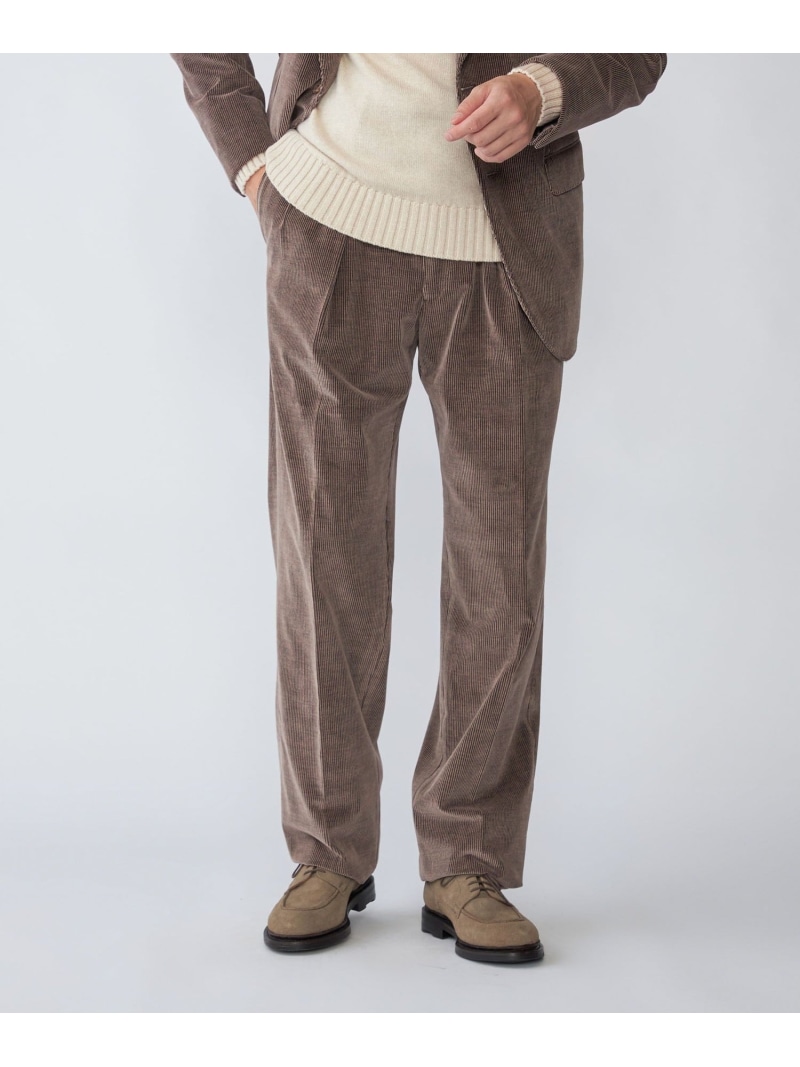 【SALE／50%OFF】【SHIPS別注】CARUSO: コーデュロイ トラウザーズ SHIPS MEN シップス パンツ その他のパンツ ブラウン【RBA_E】【送料無料】[ Fashion]