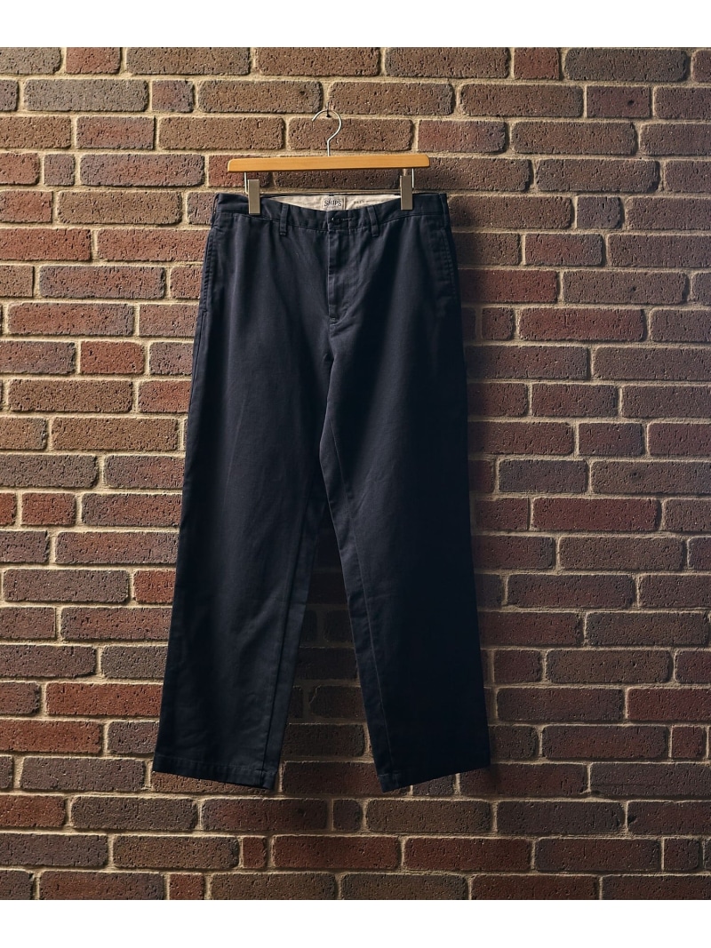 【SALE／35%OFF】SHIPS: AUTHENTIC チノ パンツ SHIPS MEN シップス パンツ その他のパンツ グリーン ネイビー ベージュ【RBA_E】【送料無料】[ Fashion]｜SHIPS　シップス