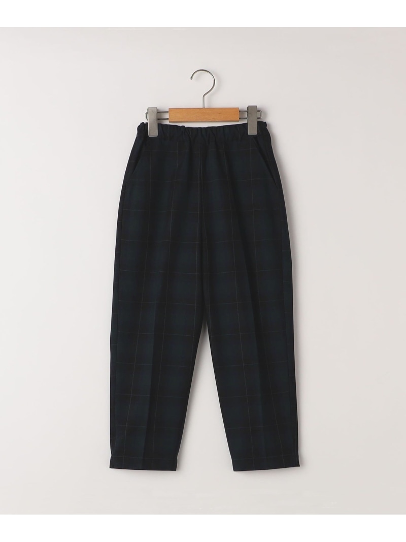 SHIPS KIDS:90cm /セレモニー チェック タック パンツ SHIPS KIDS シップス パンツ スラックス・ドレスパンツ ネイビー【送料無料】[ Fashion]