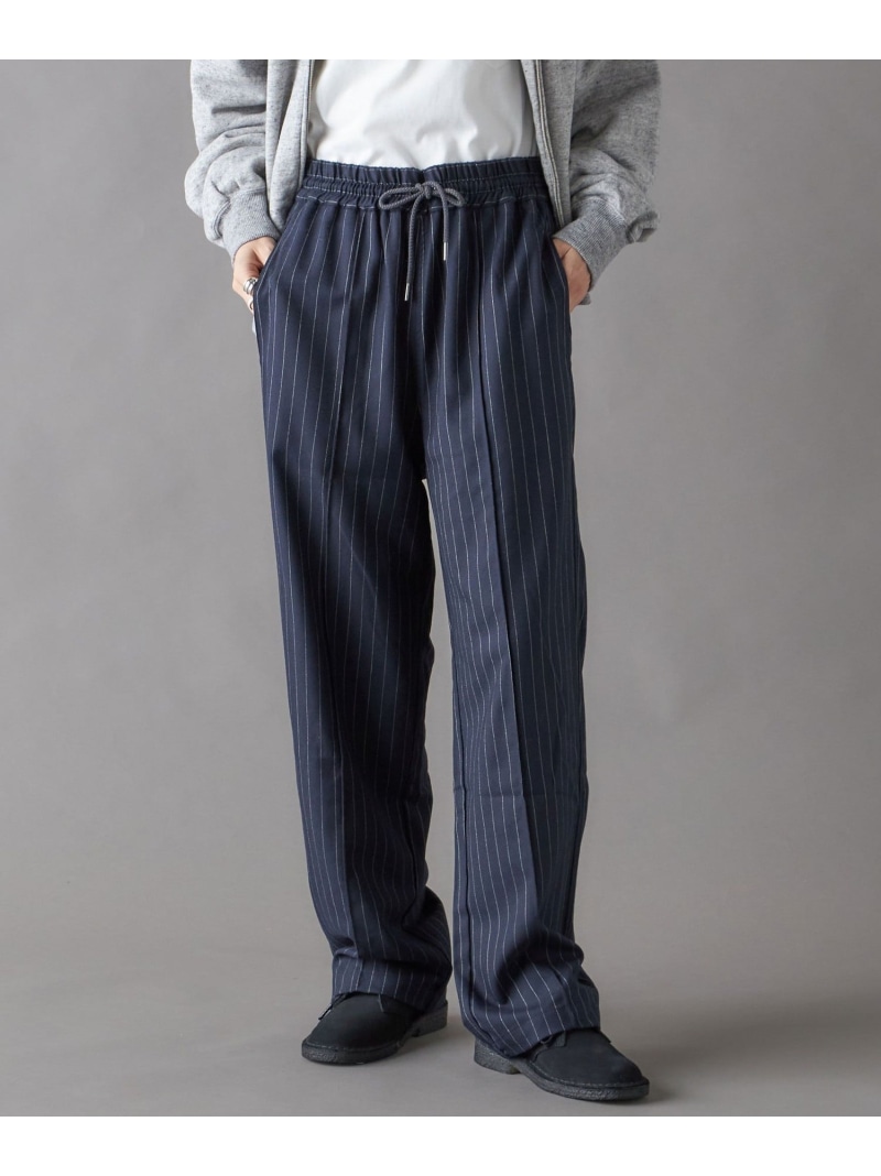【SALE／50%OFF】SHIPS NINE CASE:ストライプ パンツ SHIPS WOMEN シップス パンツ その他のパンツ ネイビー【RBA_E】【送料無料】[ Fashion]