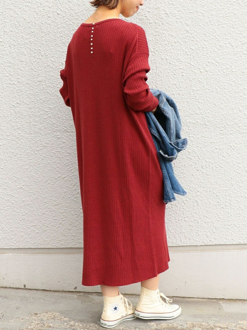 スペシャルオファ フェイクパール Any Fashion Sale 30 Off Ships Rakuten ニットワンピース ブラック Rba E 送料無料 グレー レッド ニットワンピース ワンピース シップス Any Ships By3350 Amaarafarms Com