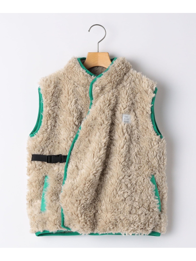【SALE／30%OFF】THE PARK SHOP:115~145cm / INUIT SHEEP VEST SHIPS KIDS シップス ジャケット・アウター その他のジャケット・アウター ブラウン ホワイト【RBA_E】【送料無料】[ Fashion]