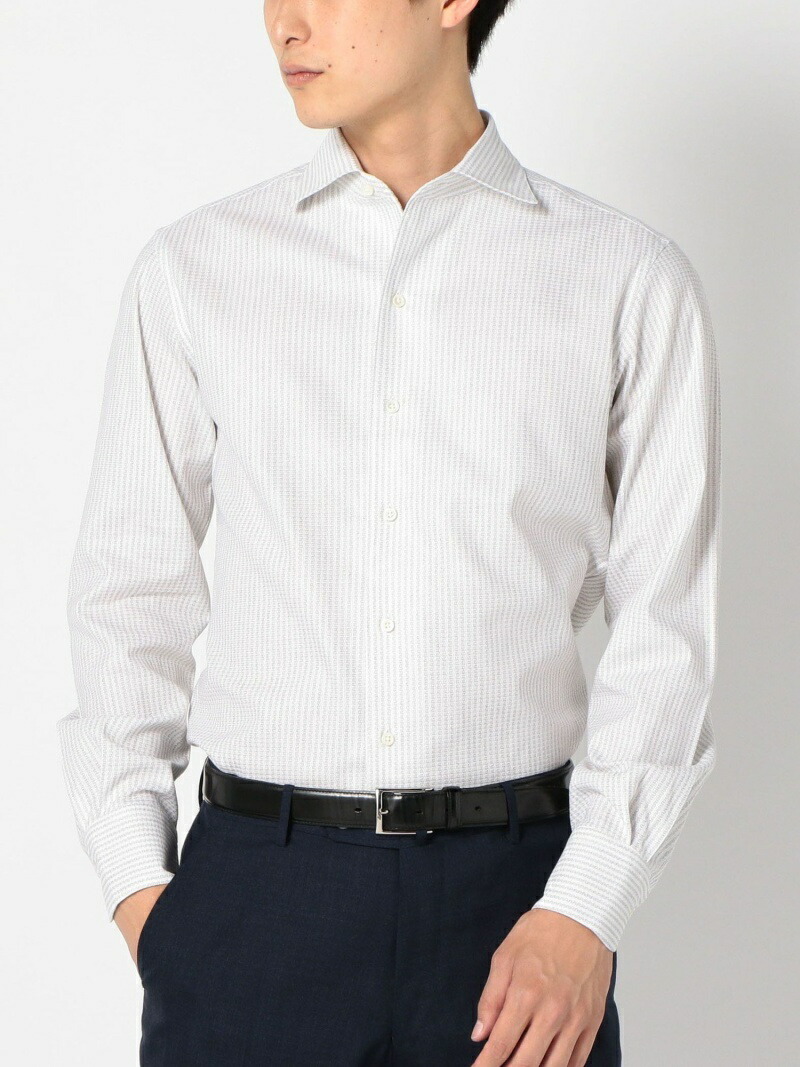 楽天市場 Sale 70 Off Sd Monti社製生地 カラミストライプワンピースカラーシャツ グレー Ships シップス シャツ ブラウス 長袖シャツ グレー Rba E 送料無料 Rakuten Fashion Ships シップス