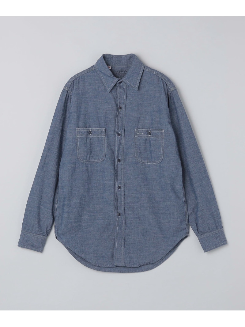 SHIPS: USA シャンブレー ワーク シャツ SHIPS MEN シップス トップス シャツ・ブラウス【送料無料】[ Fashion]
