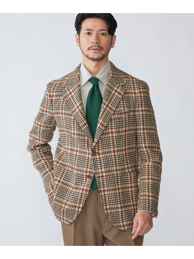 【SALE／50%OFF】【 SHIPS別注】Errico Formicola: 羊毛 照合のしるし 上衣 SHIPS MEN シップス ジャケット・アウター テーラードジャケット・ブレザー カーキ緑であること【RBA_E】【貨物輸送無料】[ Fashion]