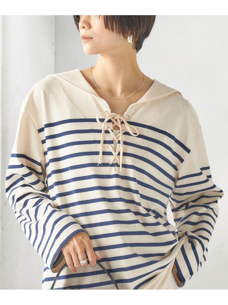 【SHIPS別注】Le minor: 間借り人 乗り組み員色合い ティーシャツ SHIPS WOMEN シップス トップス カットソー・プルオーバー 米国海軍 パープル【貨物輸送無料】[ Fashion]